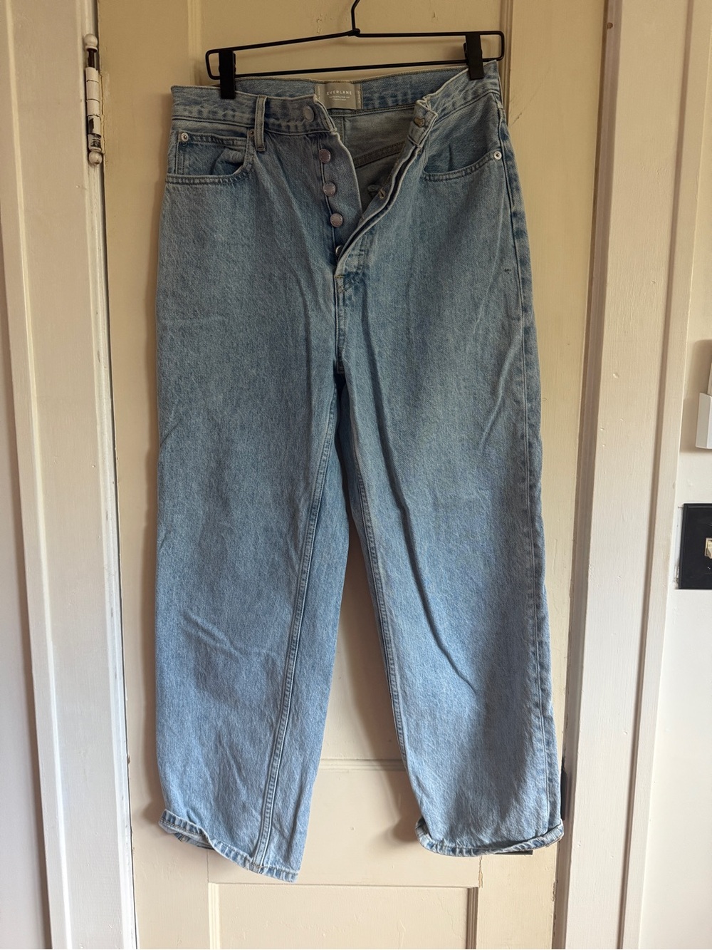Everlane Light Blue Boyfriend Jeans - Relaxed High-Rise